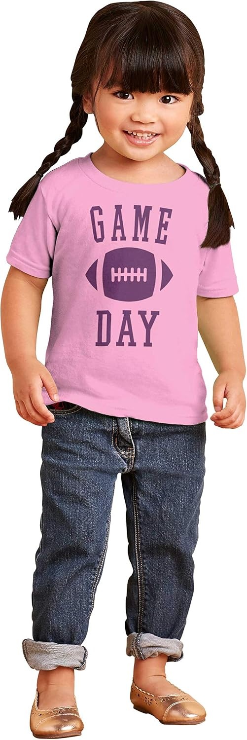 image:imageFootball Sunday Game Day Athletic Toddler Baby Graphic T ShirtPink