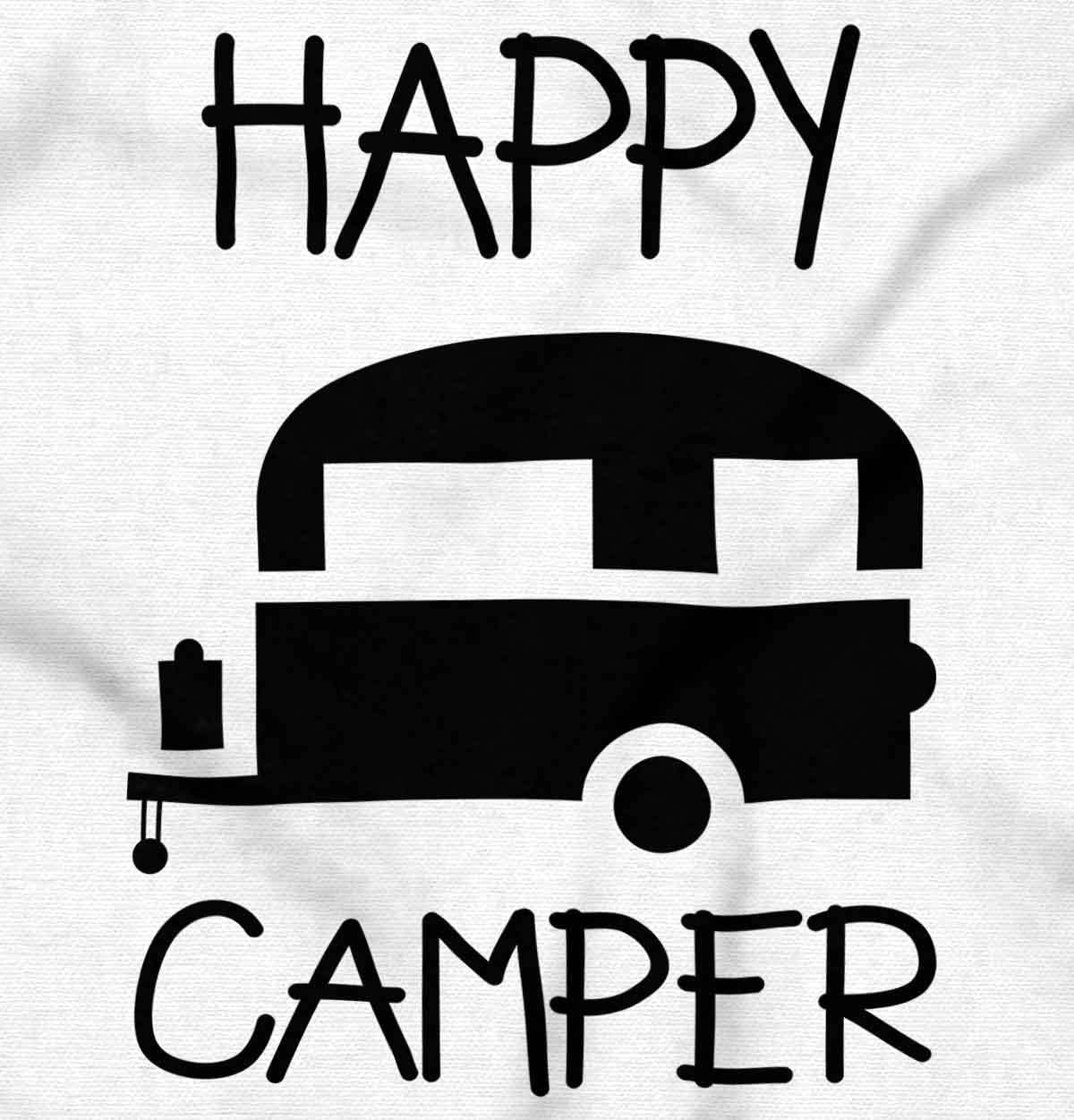 image:imageHappy Camper Outdoorsy Toddler Boy Girl T ShirtWhite