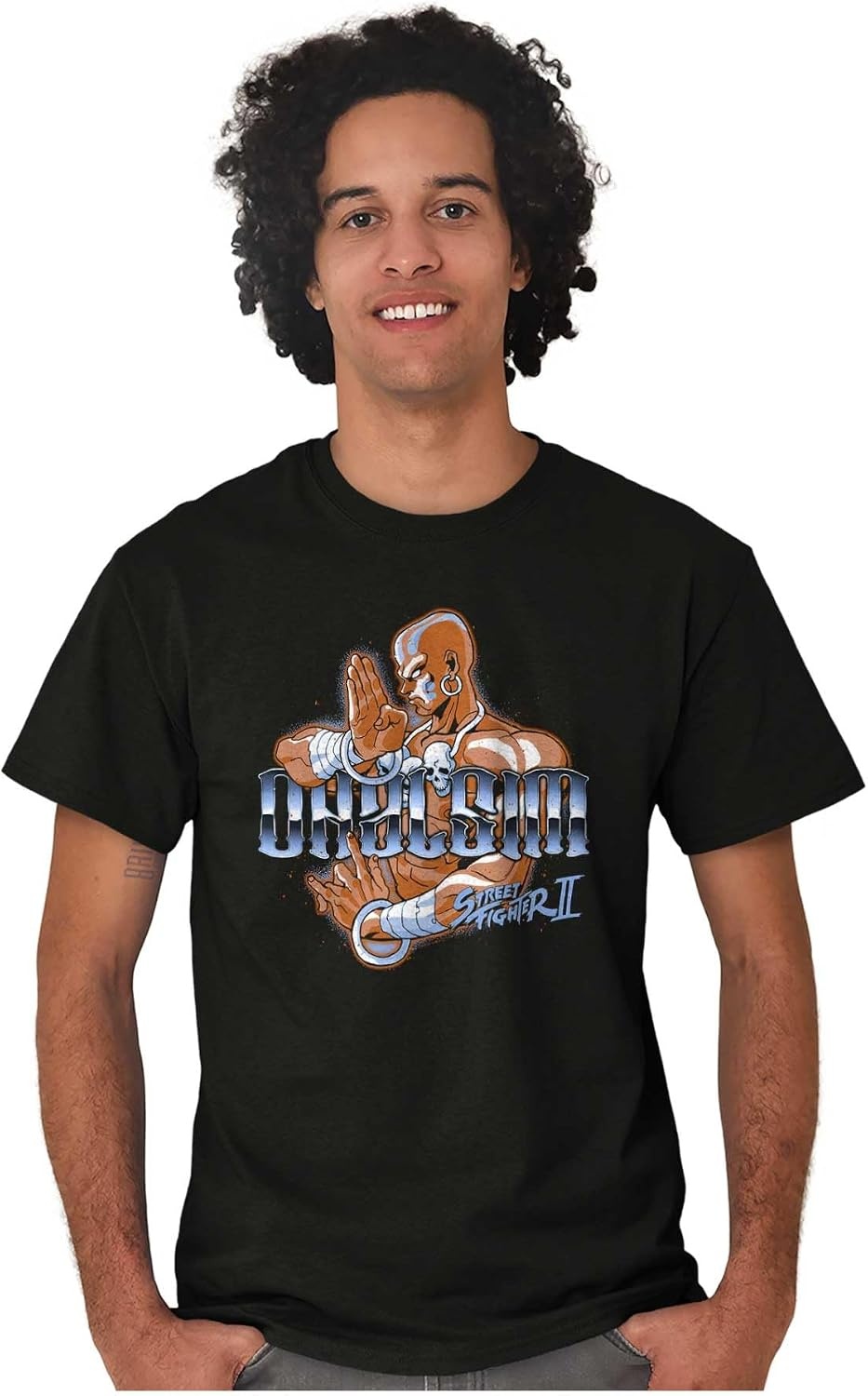 image:imageStreet Fighter II Neon Video Game Character Graphic T Shirt Men or WomenBlack Dhalsim