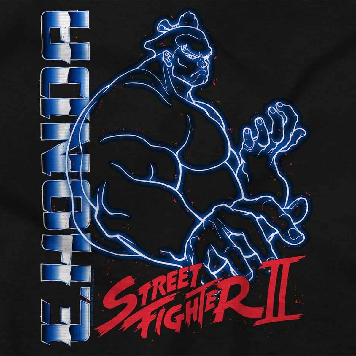 image:imageStreet Fighter II Neon Video Game Character Graphic T Shirt Men or WomenBlack E Honda