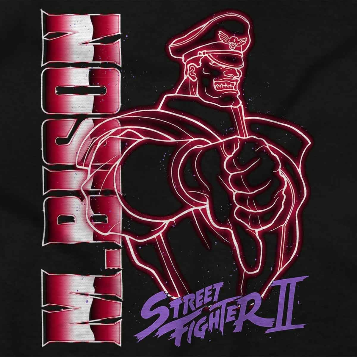 image:imageStreet Fighter II Neon Video Game Character Graphic T Shirt Men or WomenBlack M Bison