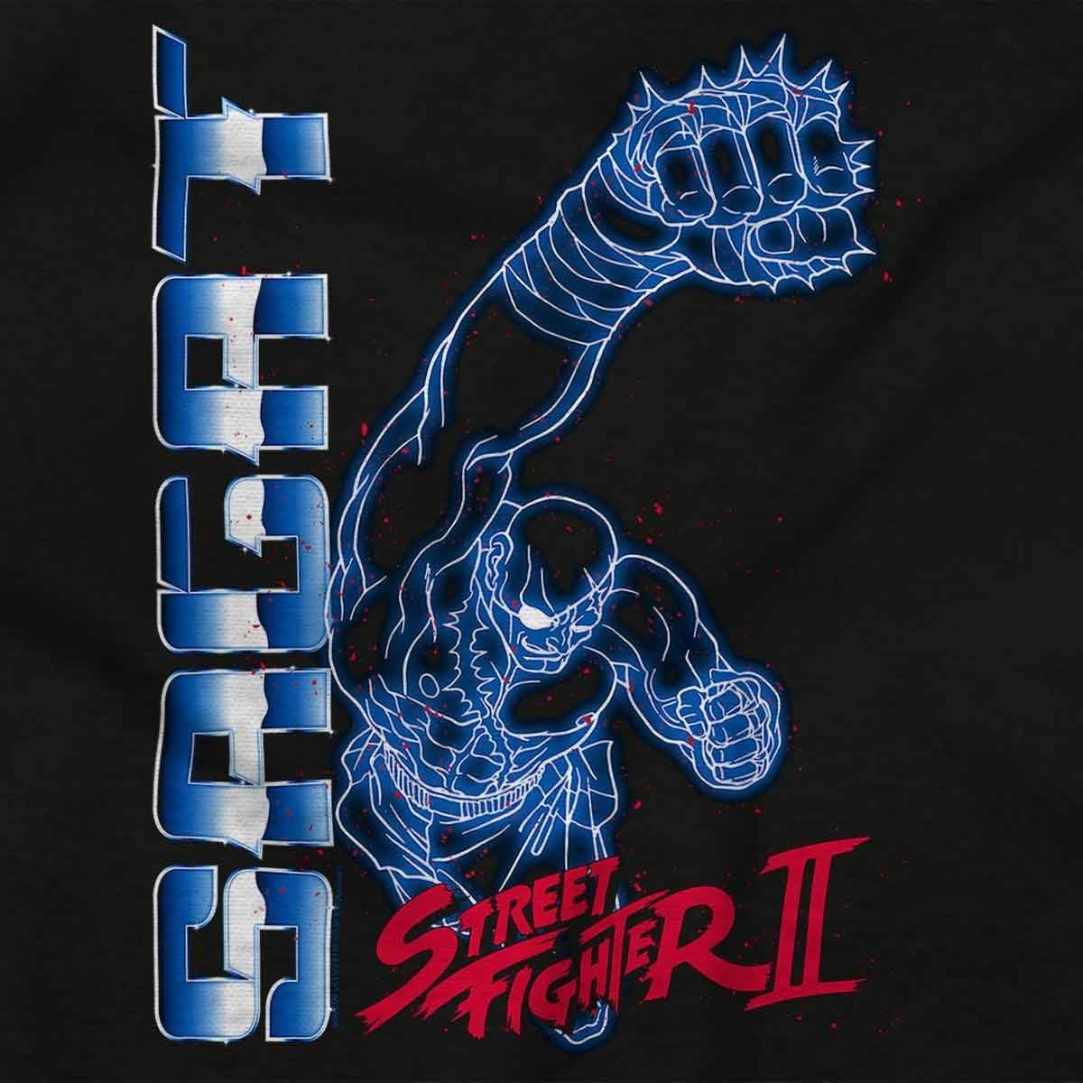image:imageStreet Fighter II Neon Video Game Character Graphic T Shirt Men or WomenBlack Sagat