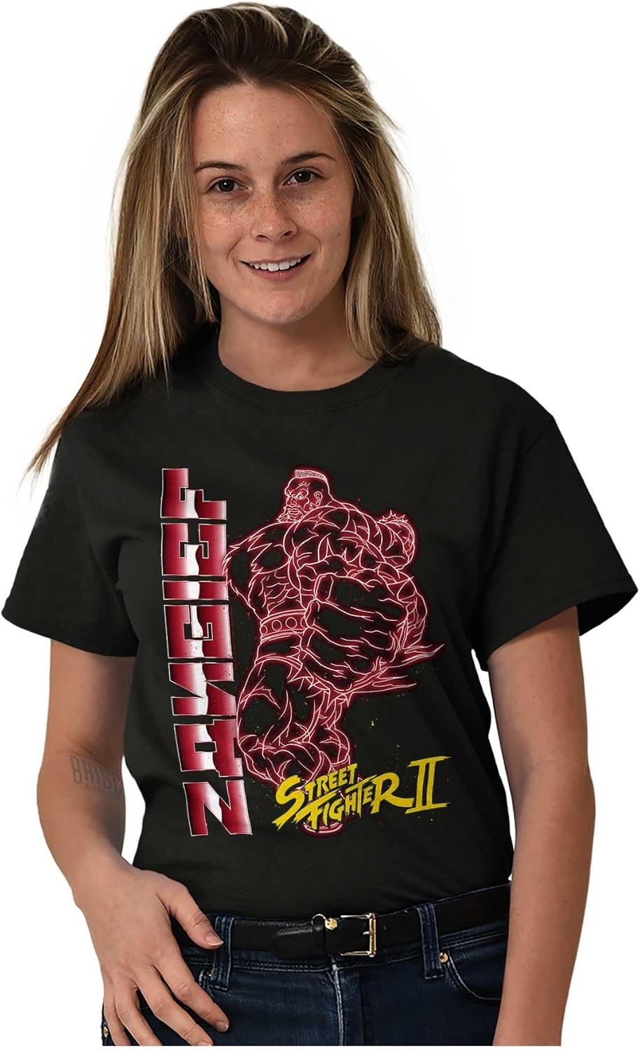 image:imageStreet Fighter II Neon Video Game Character Graphic T Shirt Men or WomenBlack Zangief