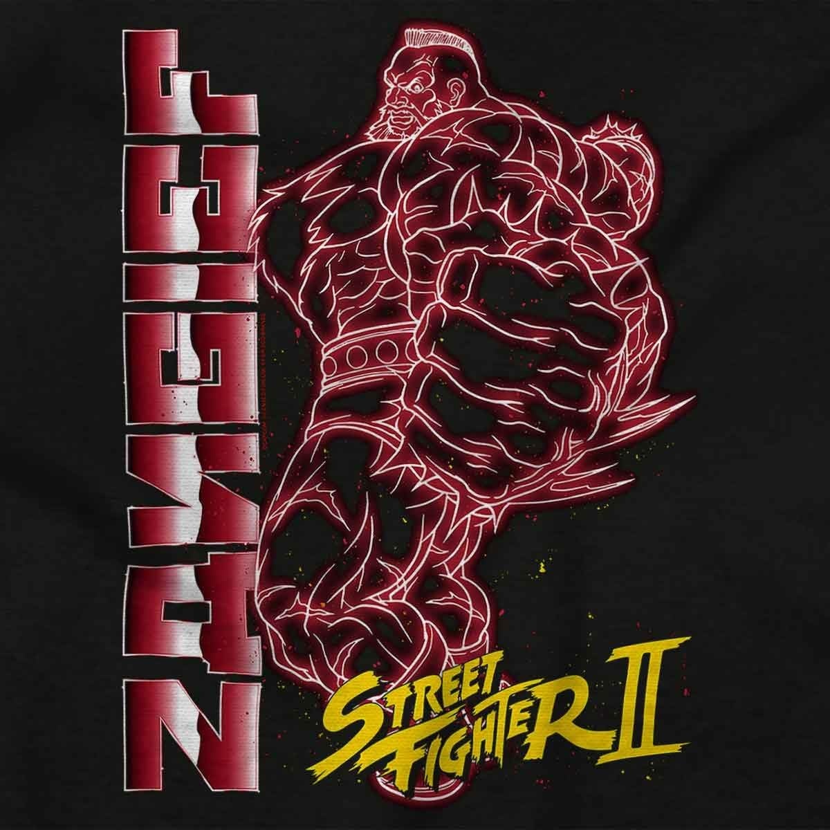 image:imageStreet Fighter II Neon Video Game Character Graphic T Shirt Men or WomenBlack Zangief