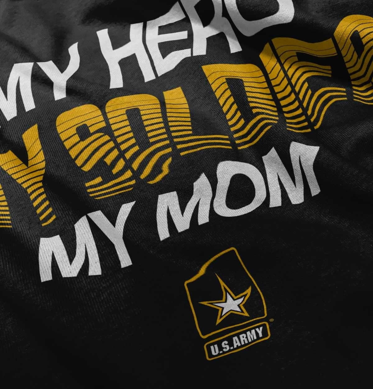 image:imageUS Army My Mom My Hero Soldier Toddler Boy Girl T ShirtBlack