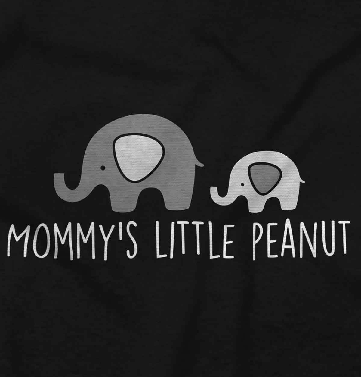 image:imageWomens Maternity Mommys Little Peanut Cute Elephant T Shirt Tee Black