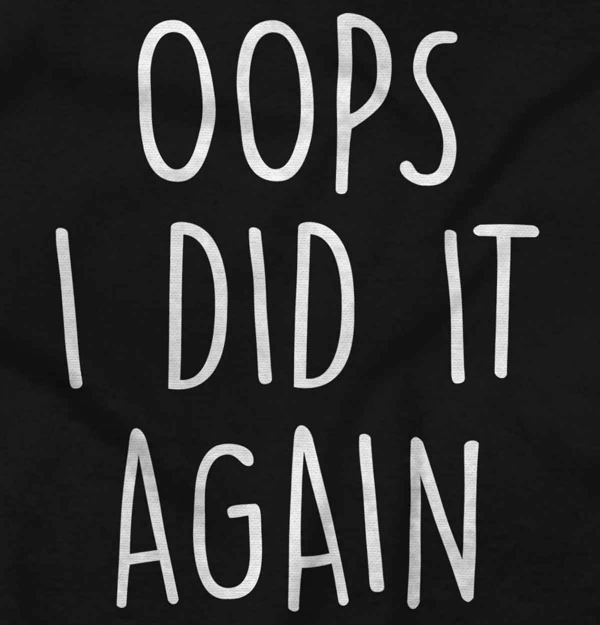 image:imageWomens Maternity Oops I Did it Again Expecting T Shirt Tee Black Medium