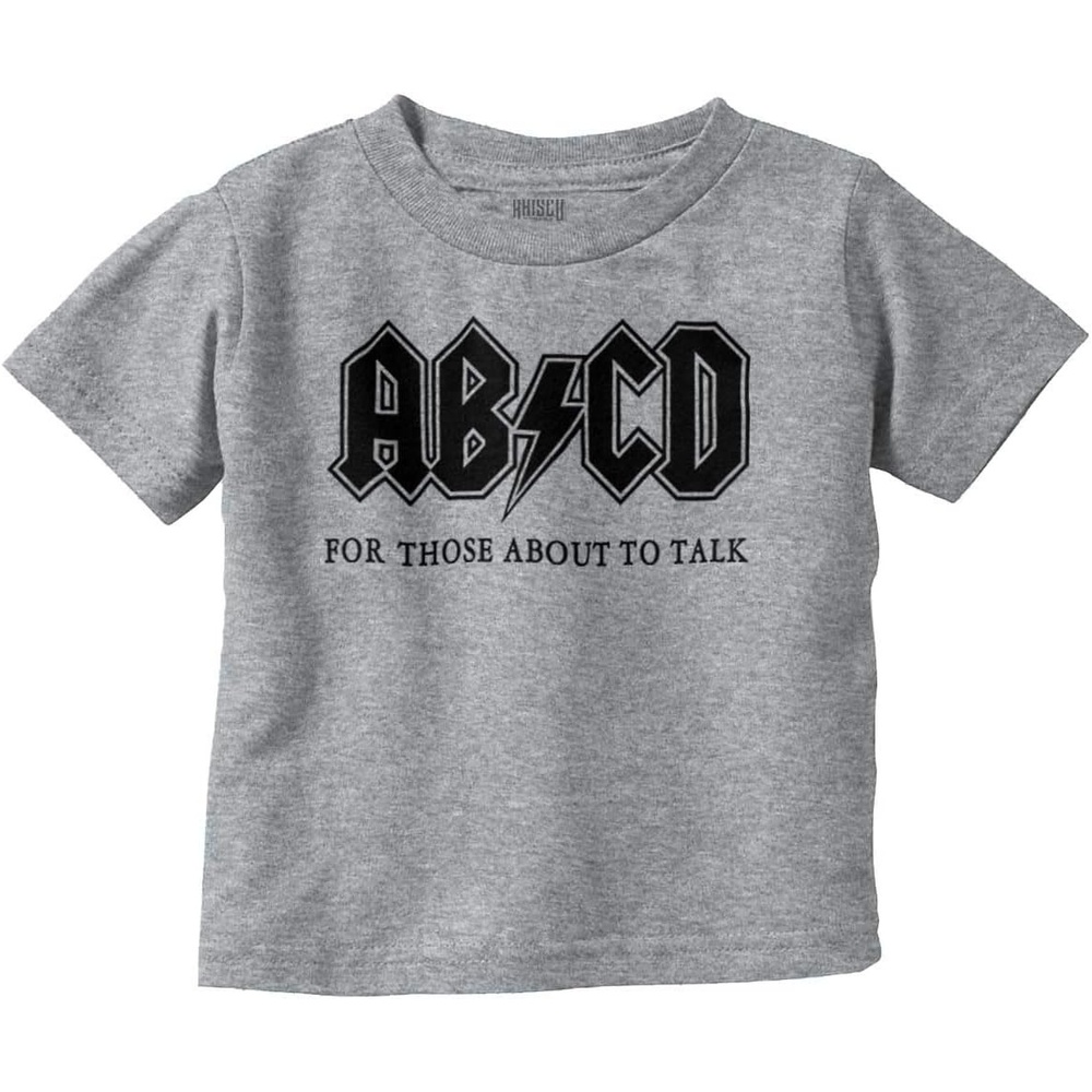 image:imageABCD Lightning Bolt Lil Rocker Music Toddler Boy Girl T ShirtHeather