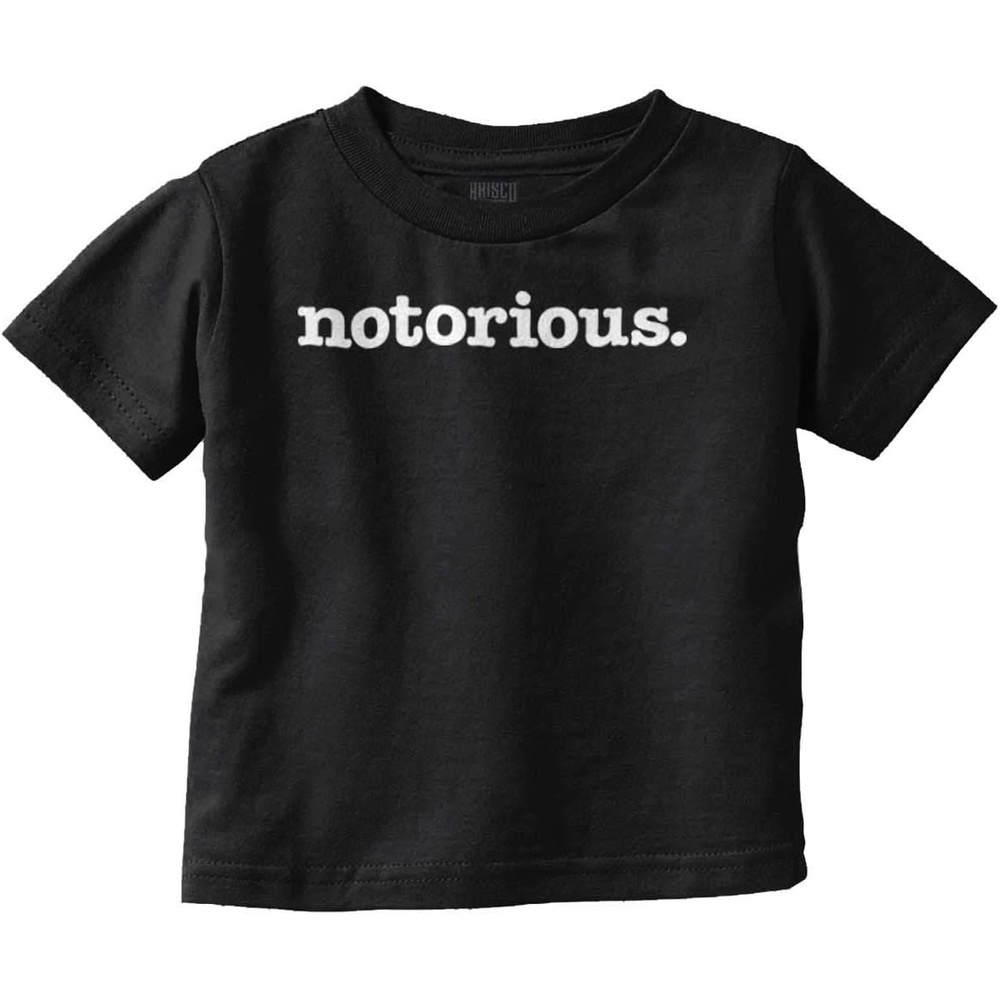 image:imageBrisco Brands Notorious Cool 1990s Throwback Toddler Boy Girl T ShirtBlack