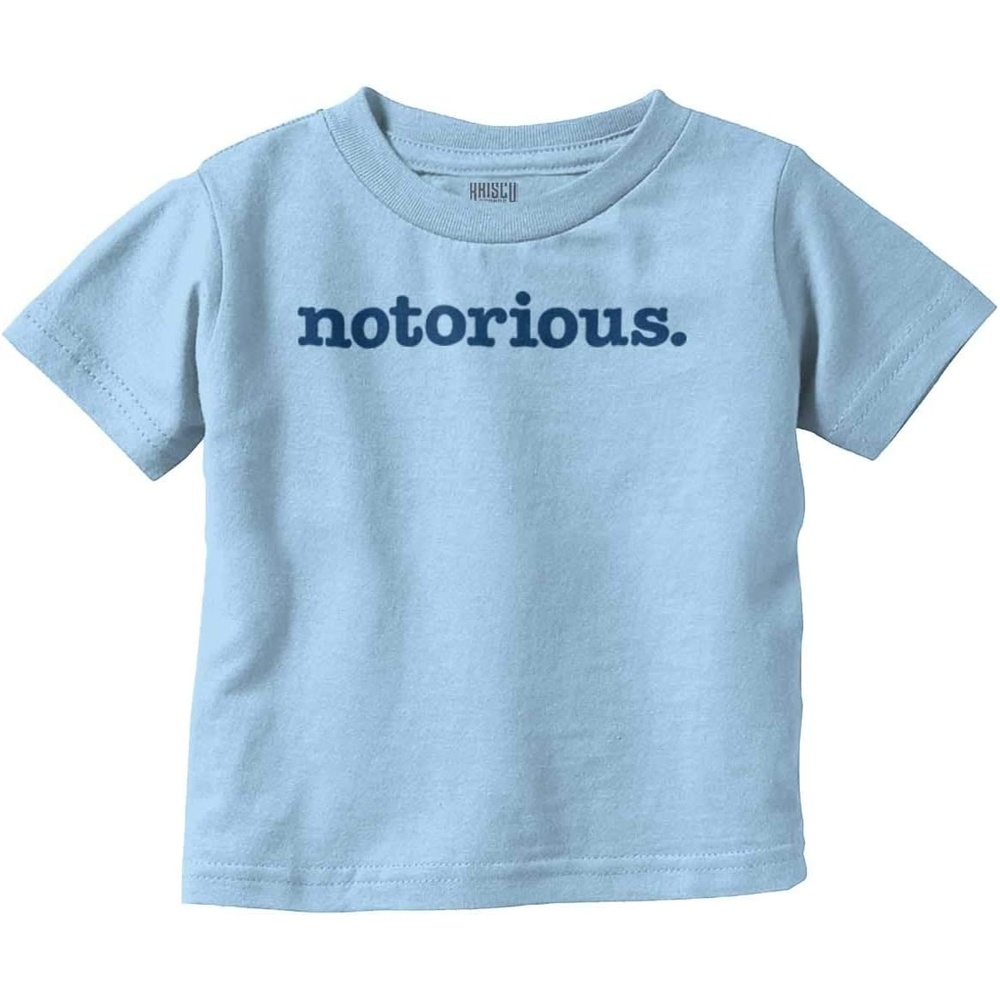image:imageBrisco Brands Notorious Cool 1990s Throwback Toddler Boy Girl T ShirtLight Blue