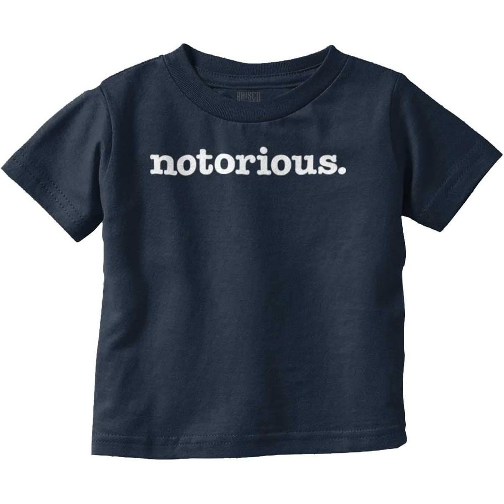 image:imageBrisco Brands Notorious Cool 1990s Throwback Toddler Boy Girl T ShirtNavy