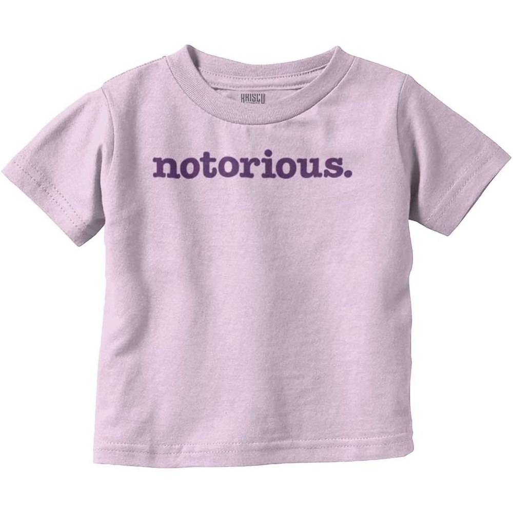 image:imageBrisco Brands Notorious Cool 1990s Throwback Toddler Boy Girl T ShirtPink