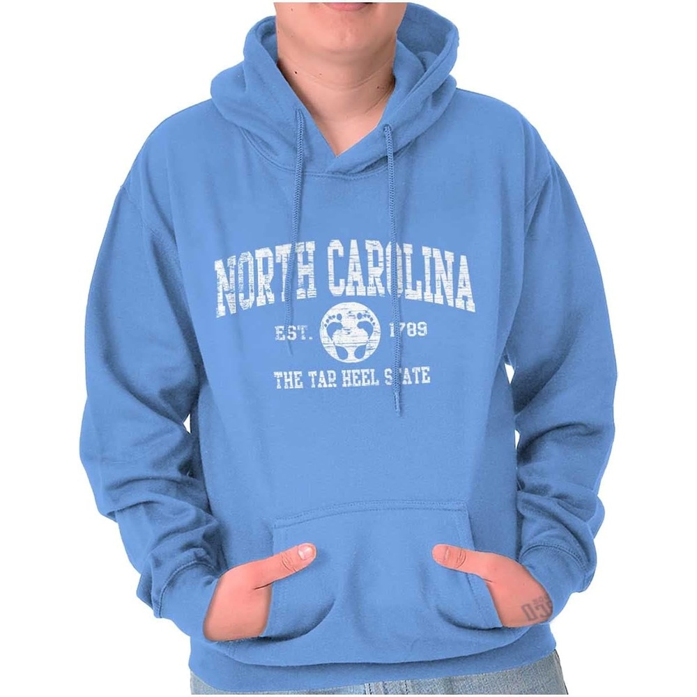 image:imageClassic Vintage American State Souvenir Hoodie Sweatshirt Women MenCarolina Blue