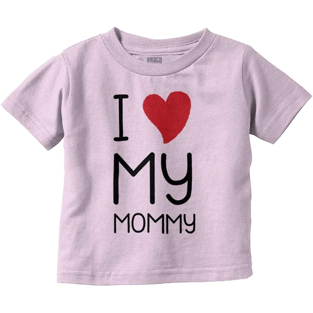 image:imageCute I Heart My Mommy Mom Love Toddler Boy Girl T ShirtPink