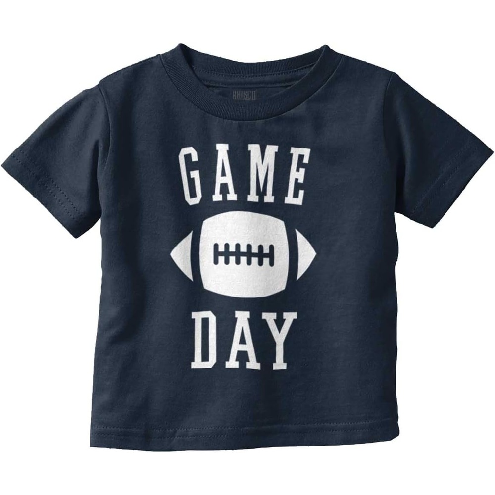 image:imageFootball Sunday Game Day Athletic Toddler Baby Graphic T ShirtNavy
