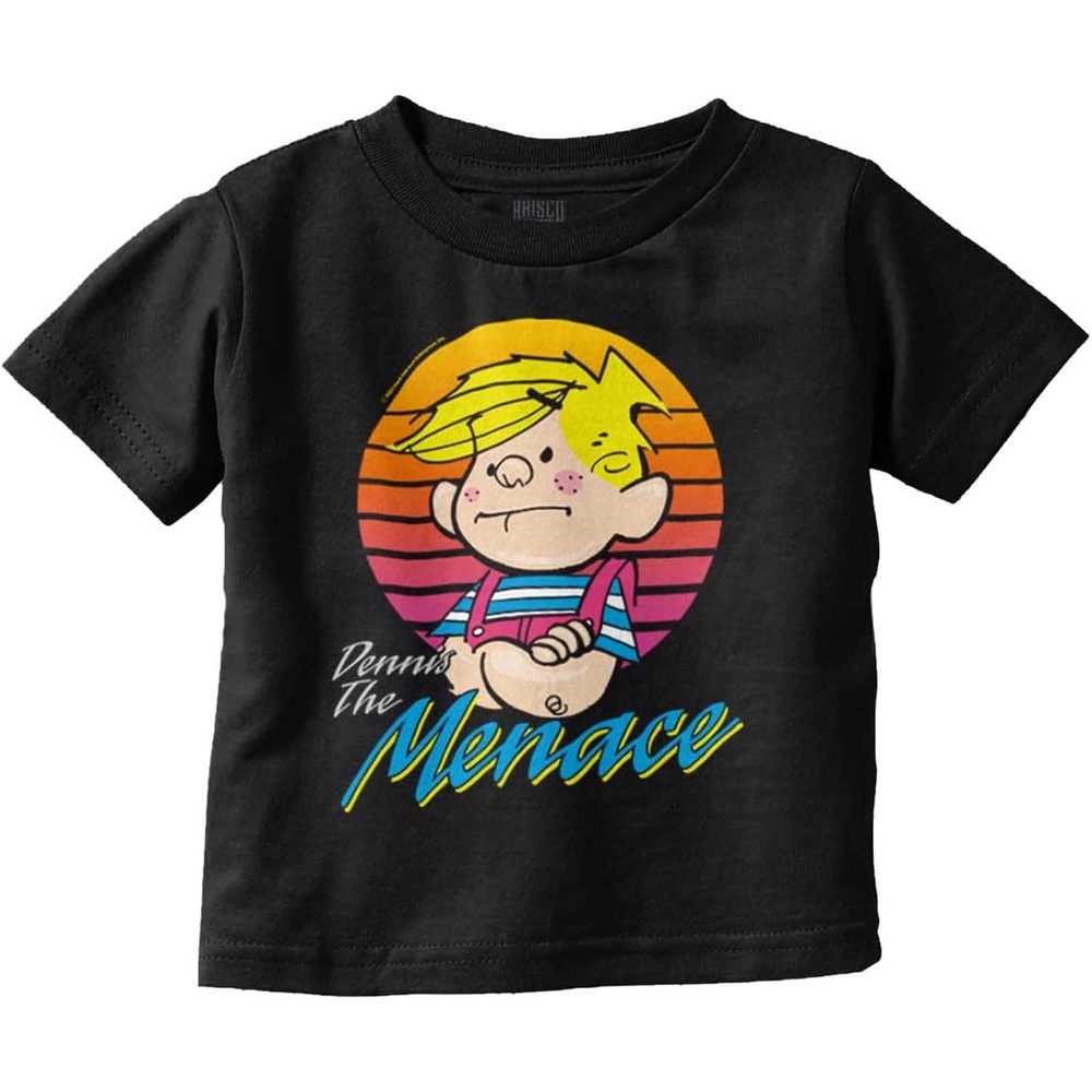 image:imageFunny Retro Comic Dennis The Menace Toddler Boy Girl T ShirtBlack