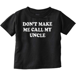 Brisco Brands Dont Make Me Call My Uncle Toddler Boy Girl T Shirt(Black)