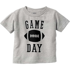 Football Sunday Game Day Athletic Toddler Baby Graphic T Shirt(Heather)