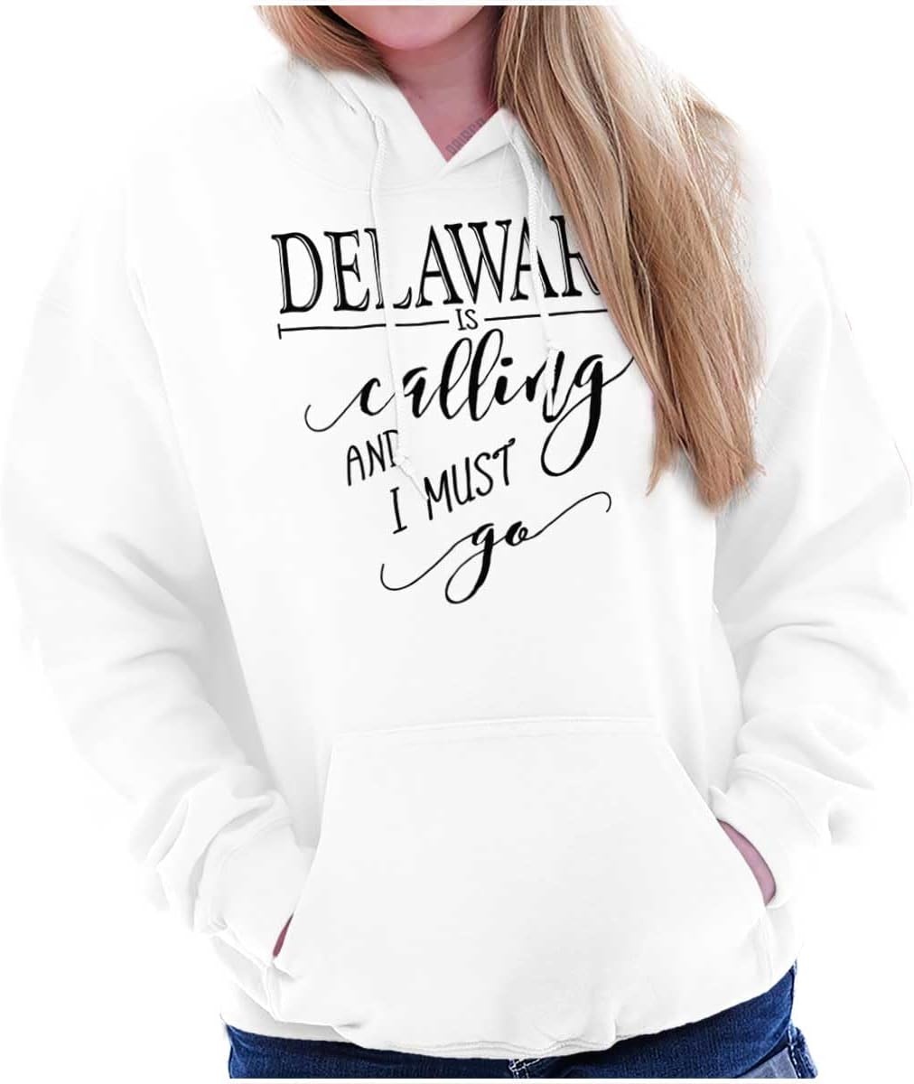 image:imageBrisco Brands USA State is Calling and I Must Go Hoodie Sweatshirt WomenWhite