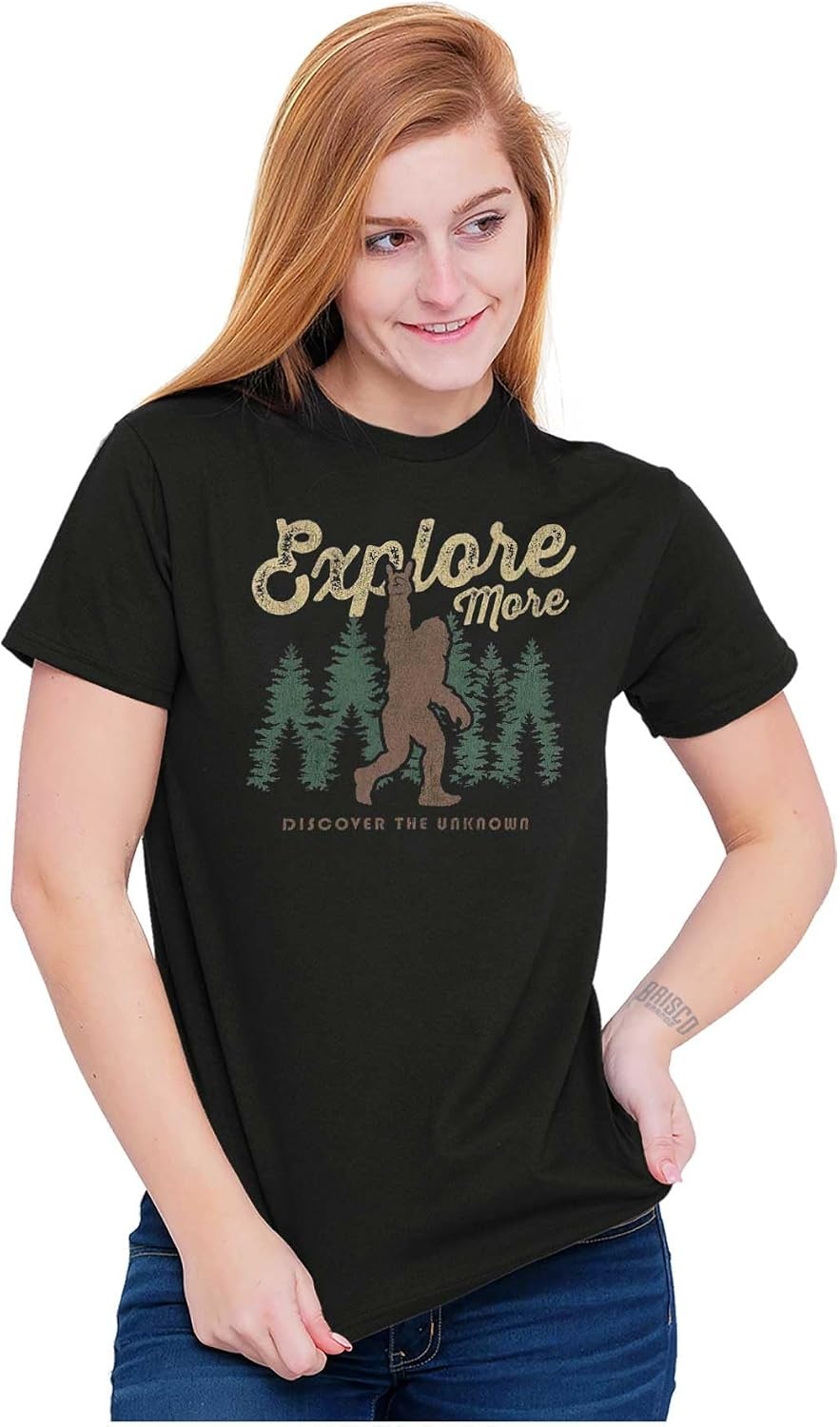 image:imageBigfoot Explore More Nature Outdoors Graphic T Shirt Men or WomenBlack