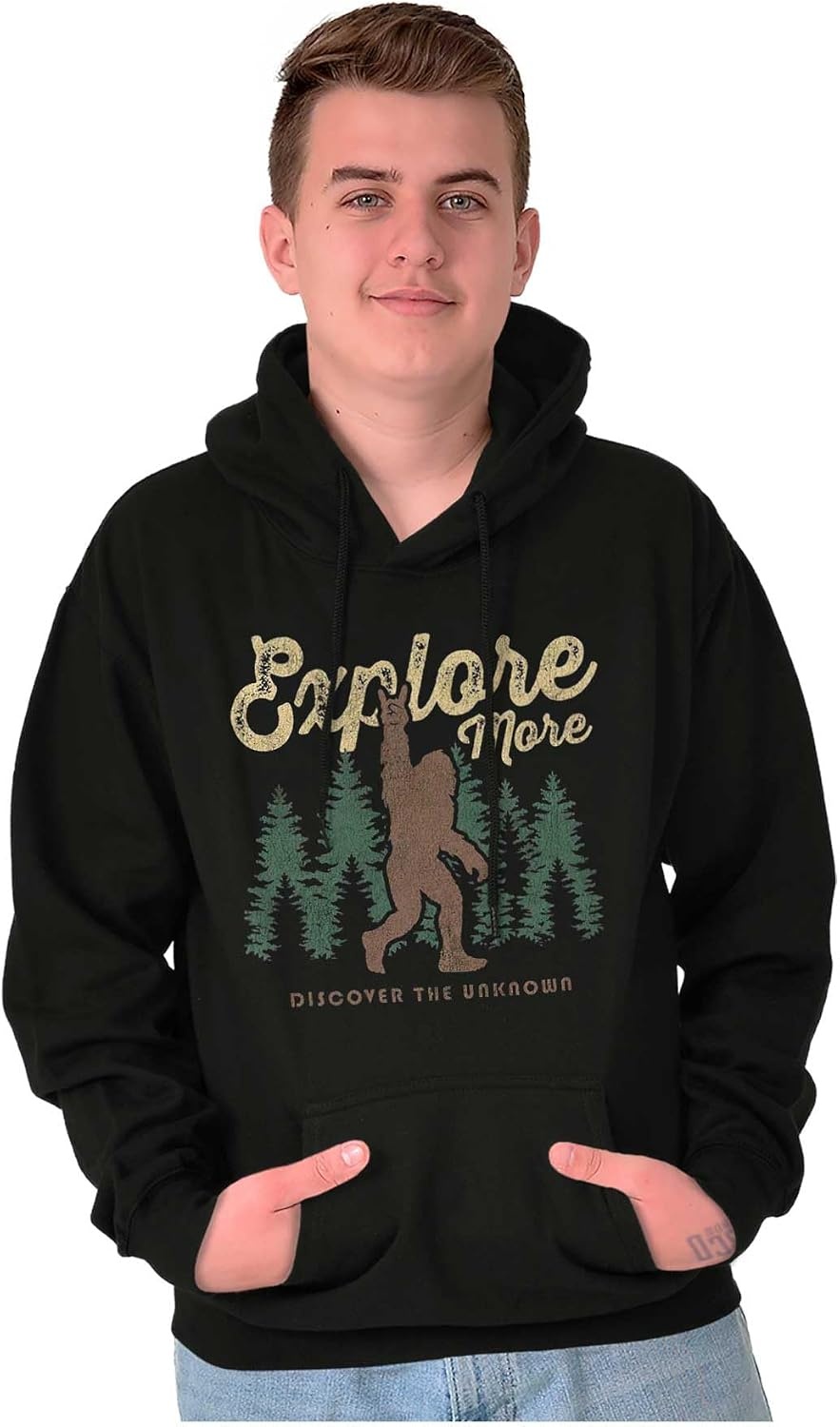 image:imageBigfoot Explore More Nature Outdoors Hoodie Sweatshirt Women MenBlack