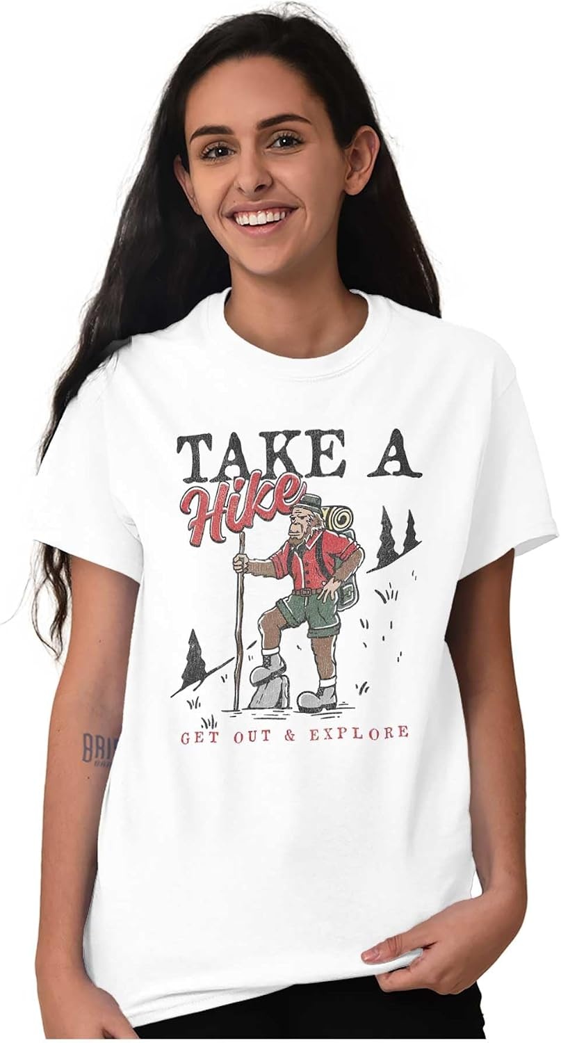 image:imageBigfoot Take A Hike Explore Outdoors Graphic T Shirt Men or WomenWhite