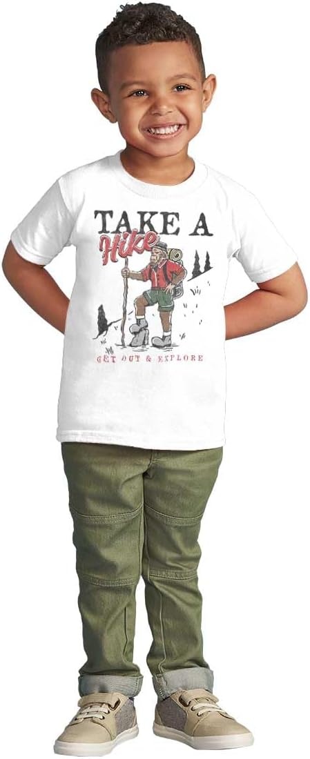 image:imageBigfoot Take A Hike Explore Outdoors Toddler Baby Graphic T ShirtWhite