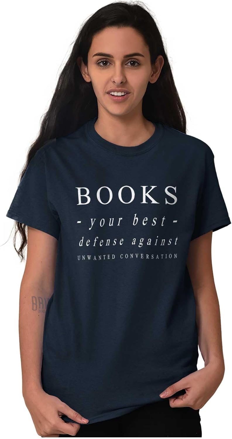 image:imageBooks Defense Against Conversation Graphic T Shirt Men or WomenNavy