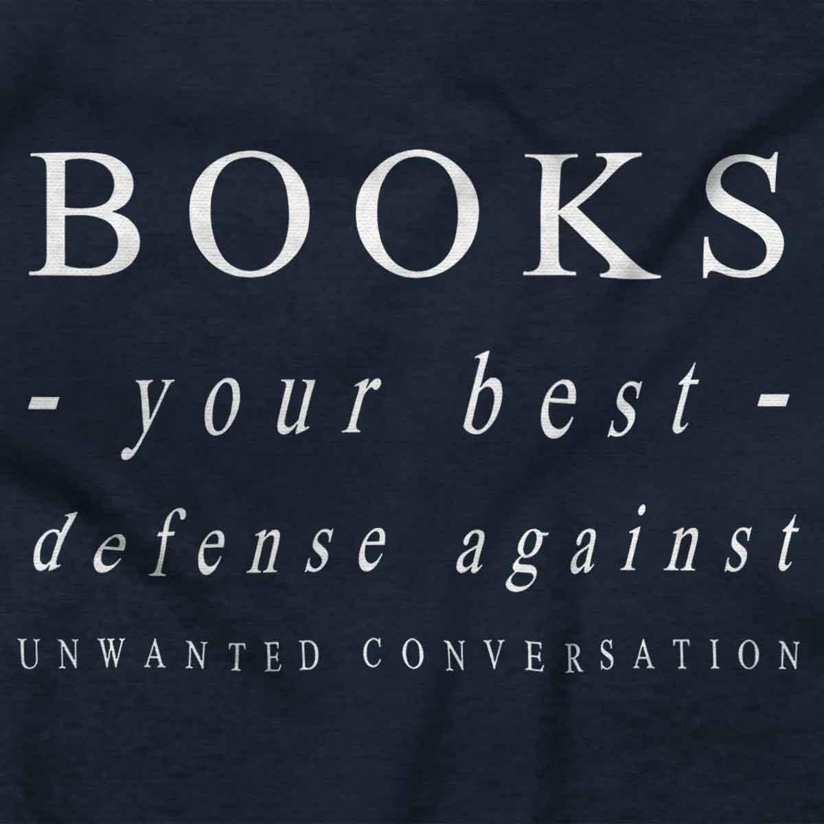 image:imageBooks Defense Against Conversation Graphic T Shirt Men or WomenNavy