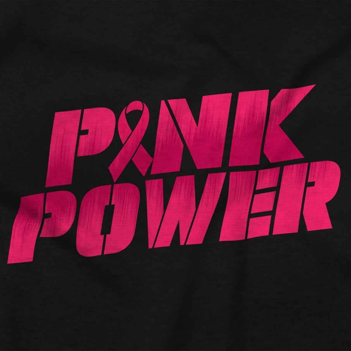 image:imageBrisco Brands Breast Cancer Pink Power Ribbon Baby Bodysuit Jumper GirlsBlack