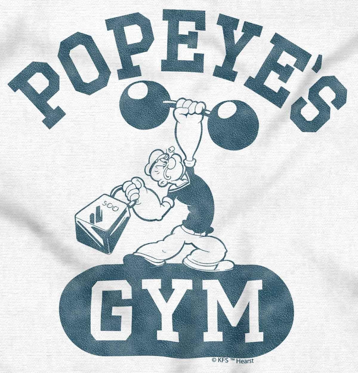 image:imageBrisco Brands Popeye Body Builder Gym Workout Cool Hoodie Sweatshirt Women MenWhite