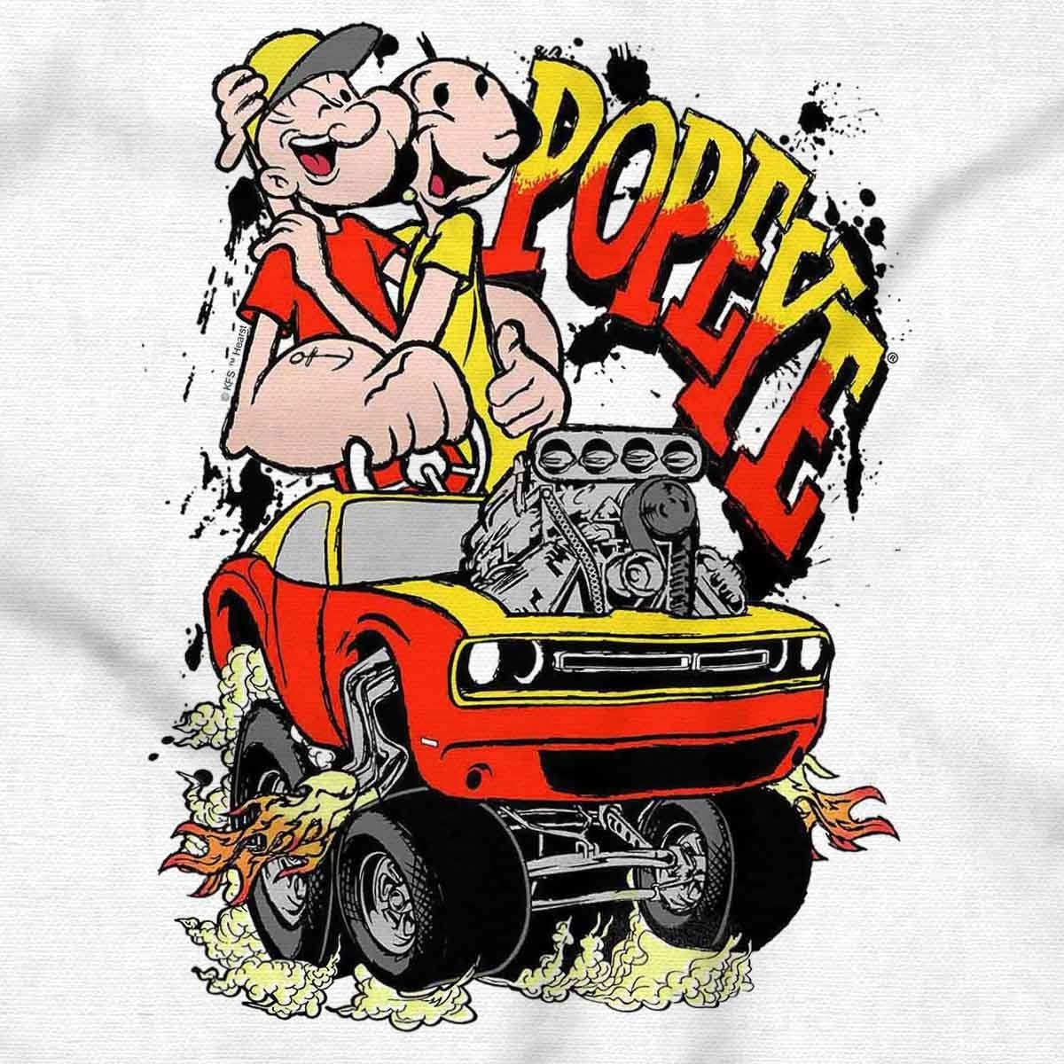 image:imageBrisco Brands Popeye Olive OYL Monster Truck Graphic T Shirt Men or WomenWhite