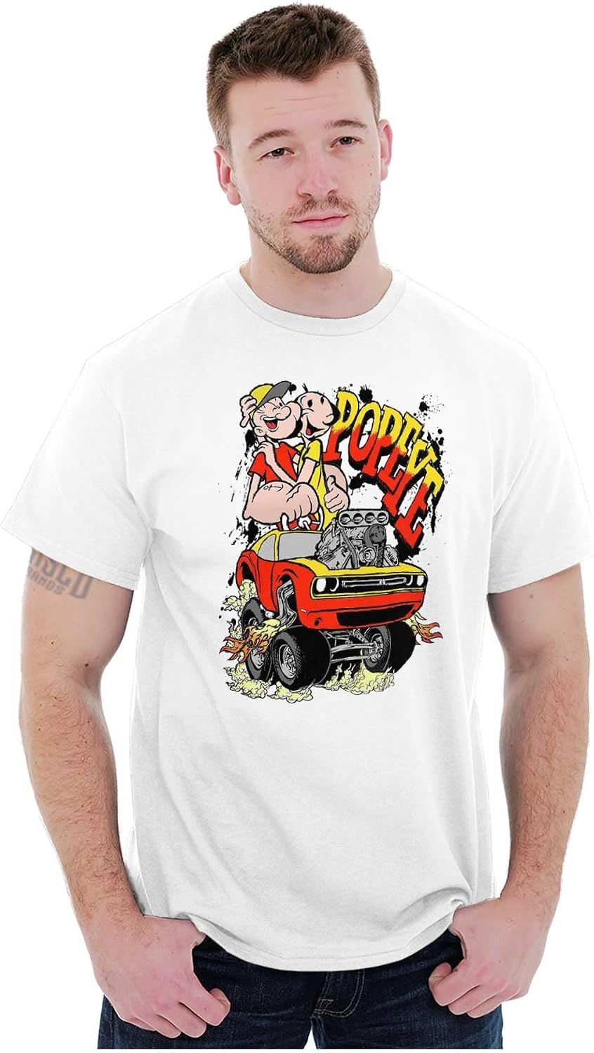 image:imageBrisco Brands Popeye Olive OYL Monster Truck Graphic T Shirt Men or WomenWhite