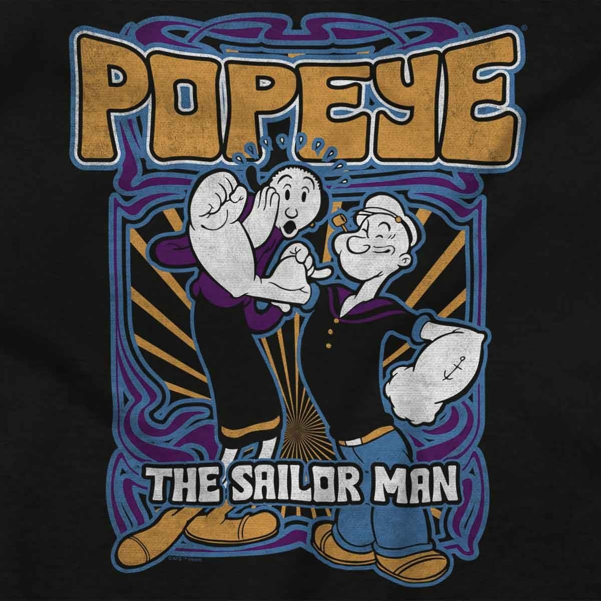 image:imageBrisco Brands Popeye The Sailor Man and Olive Oyl Baby Romper Boys or GirlsBlack