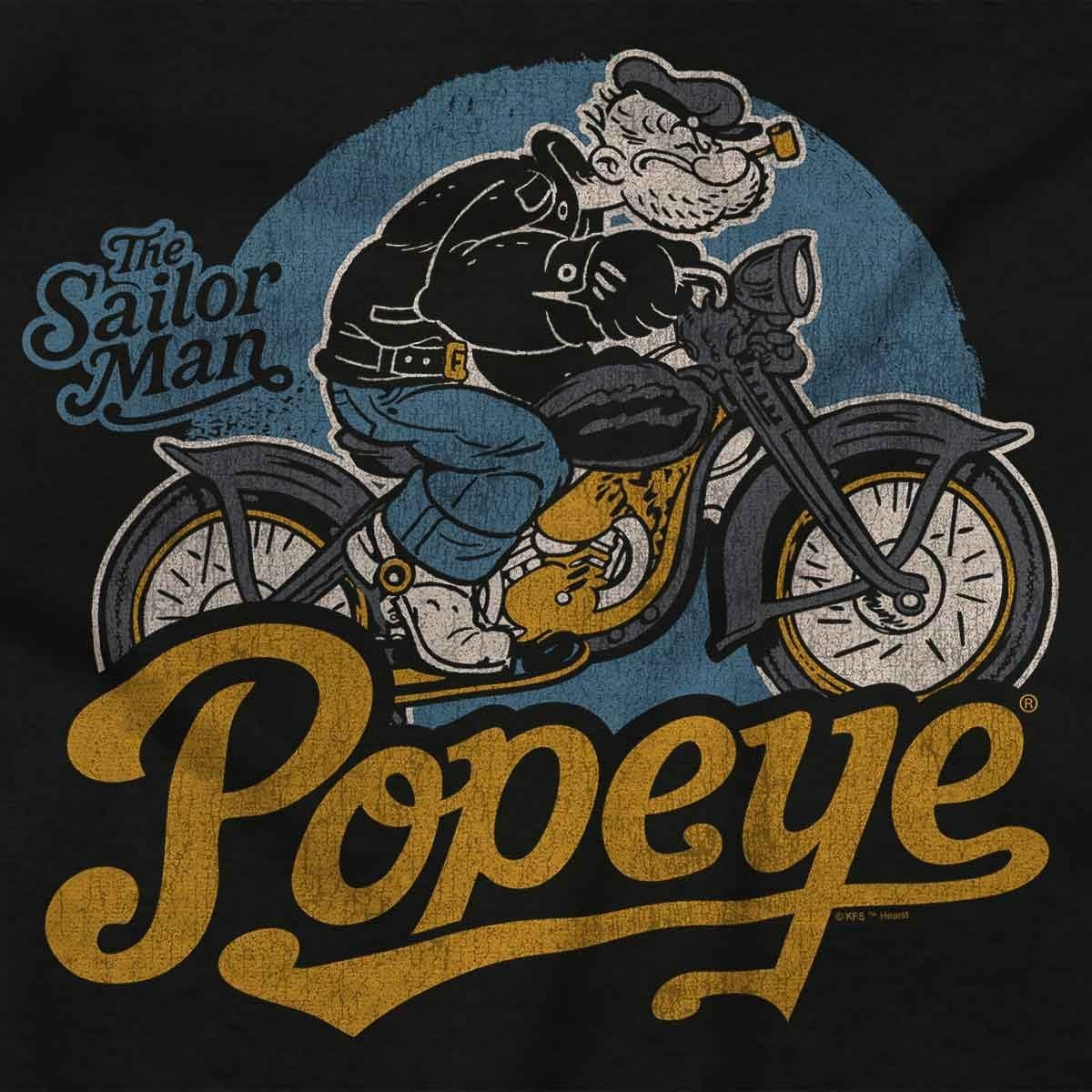 image:imageBrisco Brands Popeye Vintage Motorcycle Biker Baby Romper Boys or GirlsBlack Vintage Biker