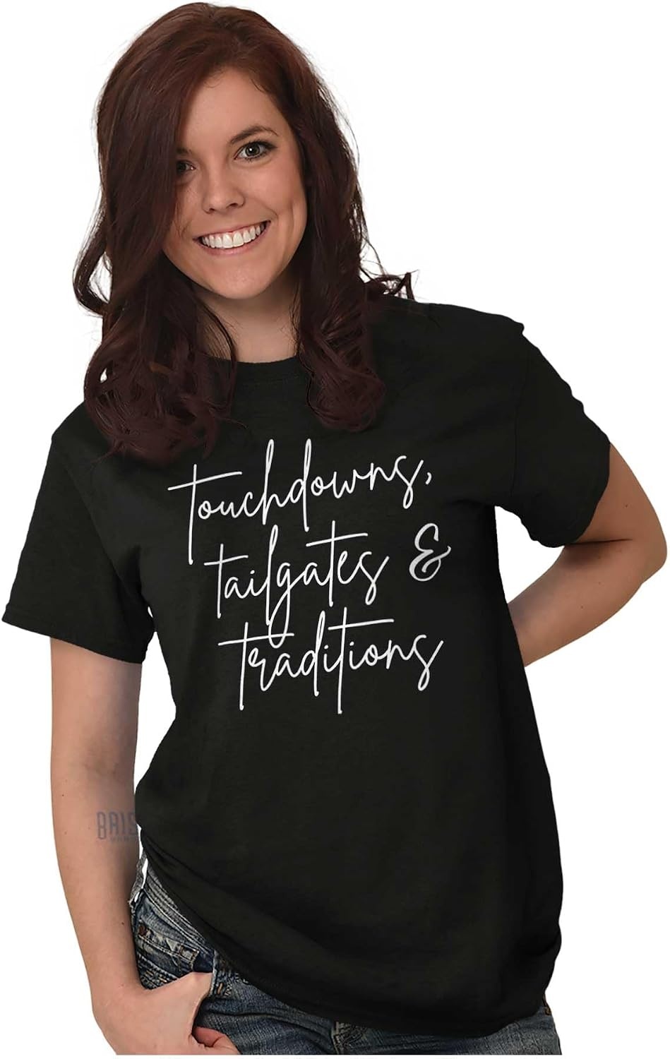 image:imageBrisco Brands Touchdowns Tailgates Traditions Graphic T Shirt Men or WomenBlack