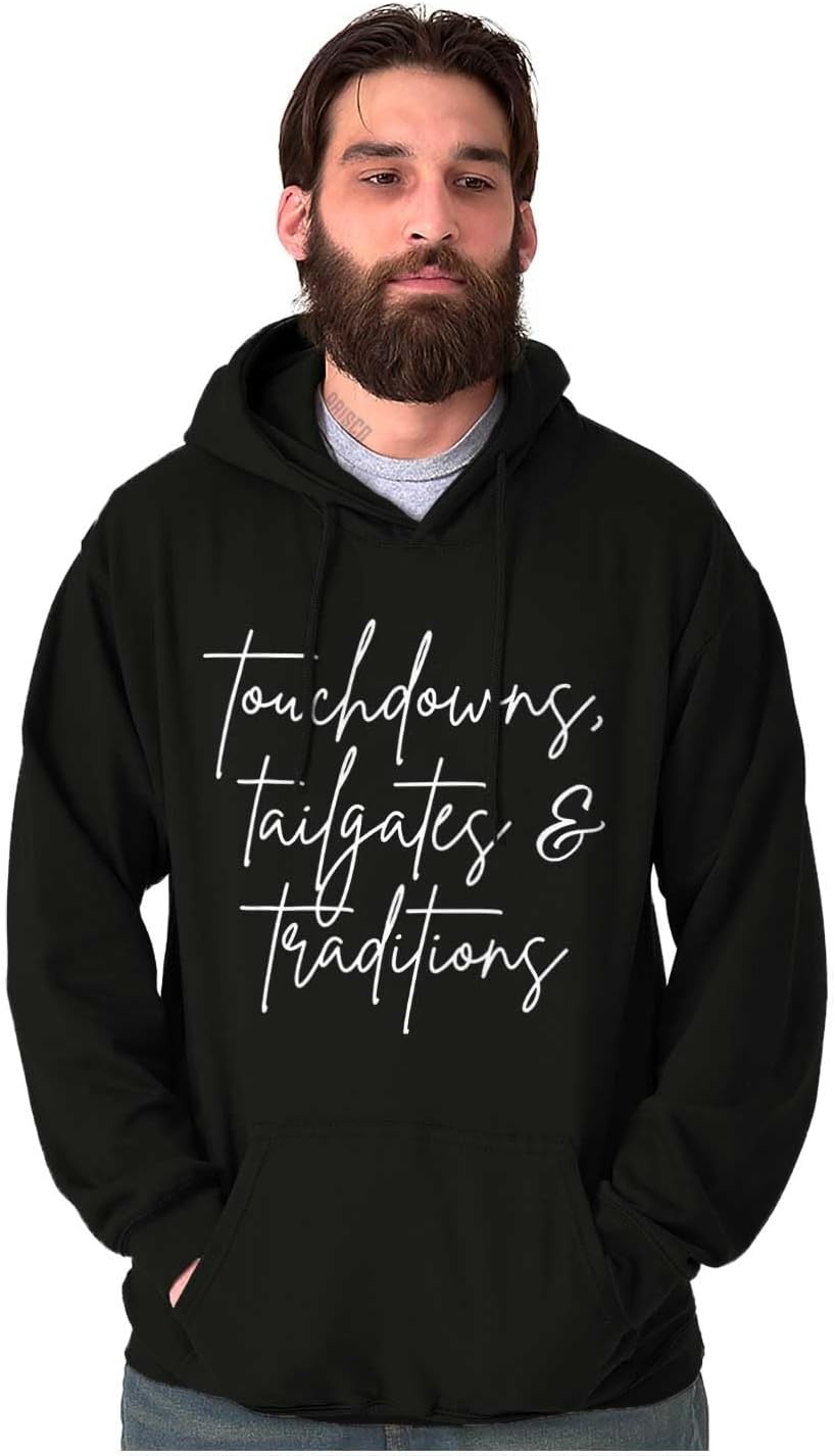 image:imageBrisco Brands Touchdowns Tailgates Traditions Hoodie Sweatshirt Women MenBlack