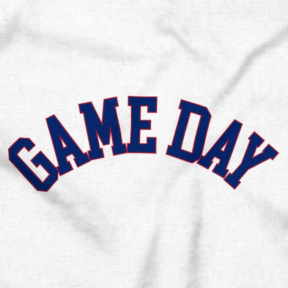 image:imageBrisco Brands Varsity Game Day Sports Athlete Fan Baby Romper Boys or GirlsWhite