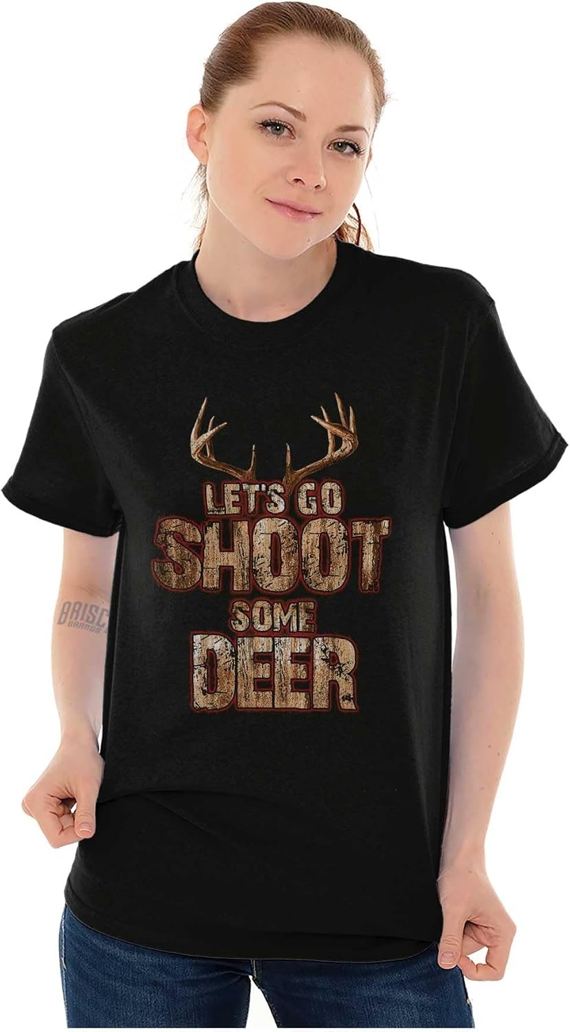 image:imageBuck Hunter Lets Go Shoot Some Deer Graphic T Shirt Men or WomenBlack
