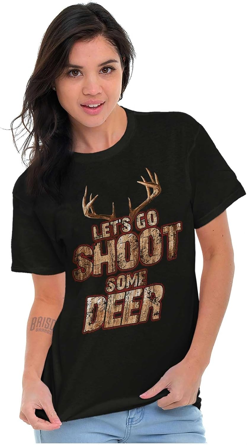 image:imageBuck Hunter Lets Go Shoot Some Deer Graphic T Shirt Men or WomenBlack