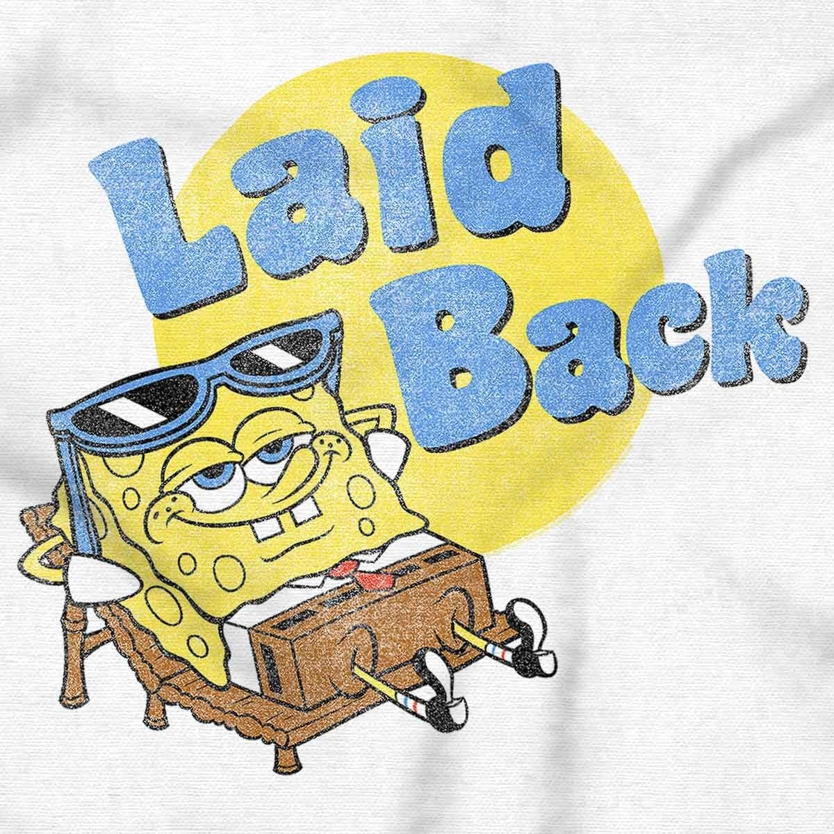 image:imageChill SpongeBob SquarePants Laid Back Baby Romper Boys or GirlsWhite