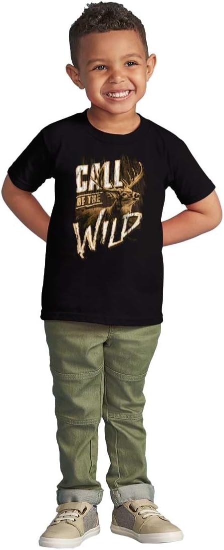 image:imageDeer Buck Hunter Call of the Wild Toddler Baby Graphic T ShirtBlack
