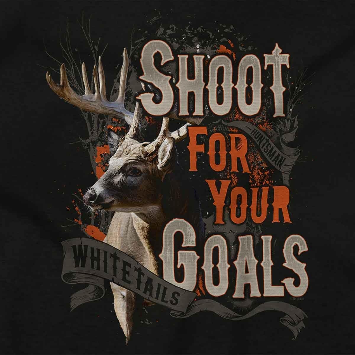 image:imageDeer Hunting Shoot for Your Goals Graphic T Shirt Men or WomenBlack