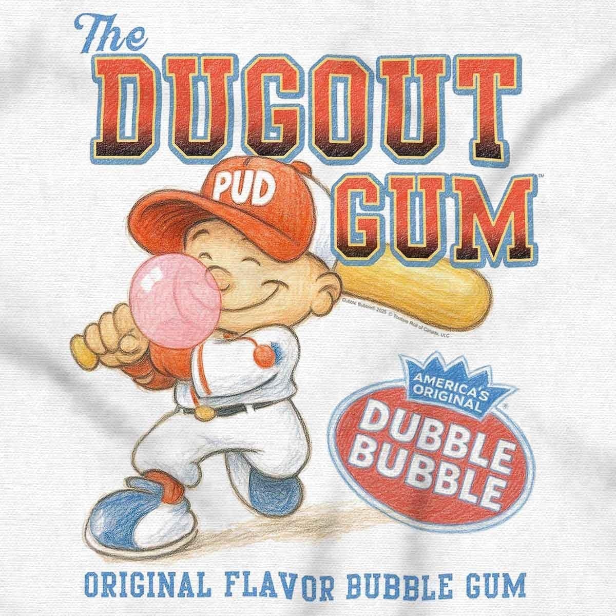 image:imageDubble Bubble Baseball Number Jersey Graphic T Shirt Men or WomenWhite the Dugout Gum