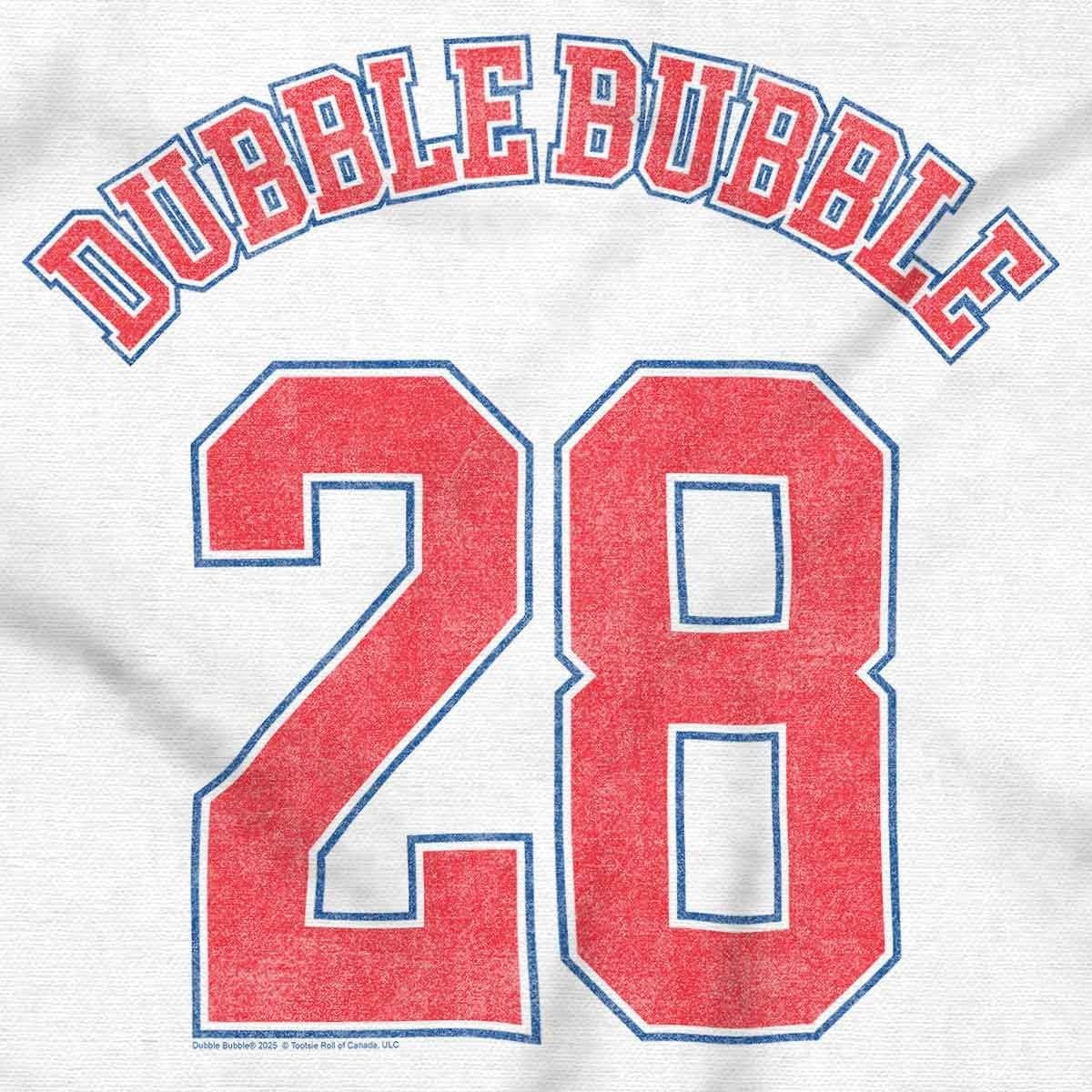 image:imageDubble Bubble Baseball Number Jersey Toddler Baby Graphic T ShirtWhite 28 Jersey