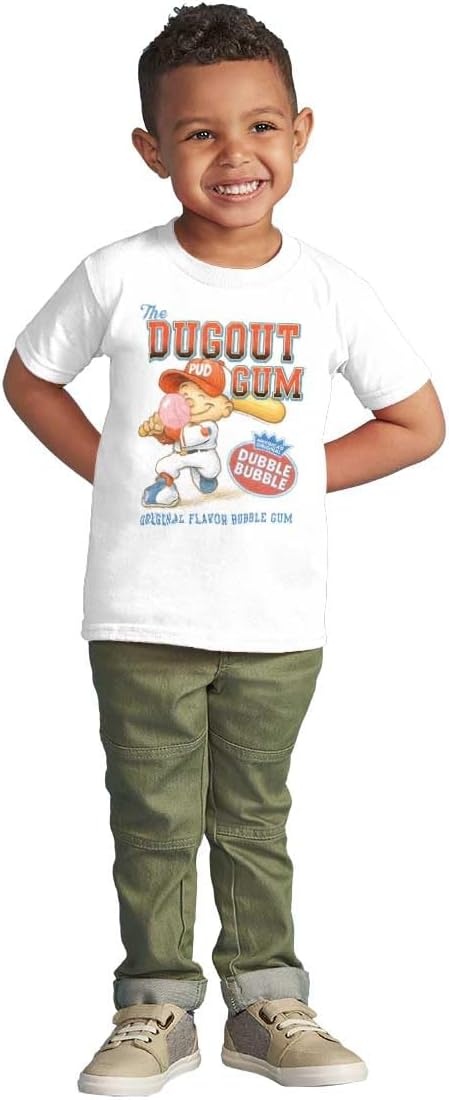 image:imageDubble Bubble Baseball Number Jersey Toddler Baby Graphic T ShirtWhite the Dugout Gum