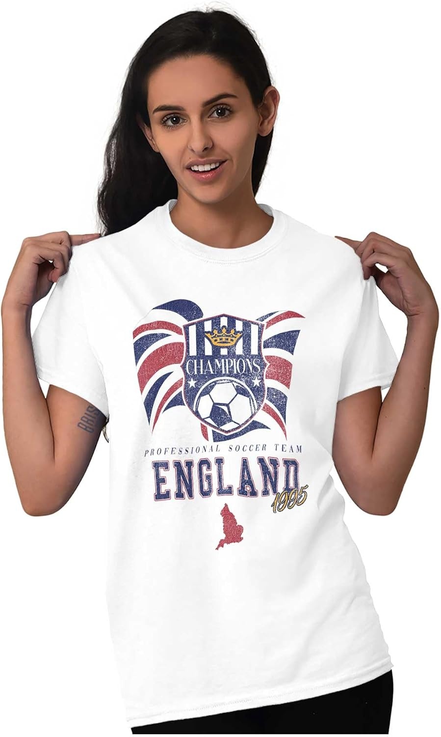 image:imageEngland Professional Soccer Champion Graphic T Shirt Men or WomenWhite