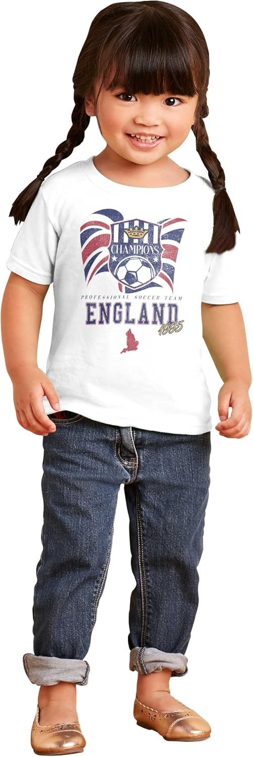 image:imageEngland Professional Soccer Champion Toddler Baby Graphic T ShirtWhite