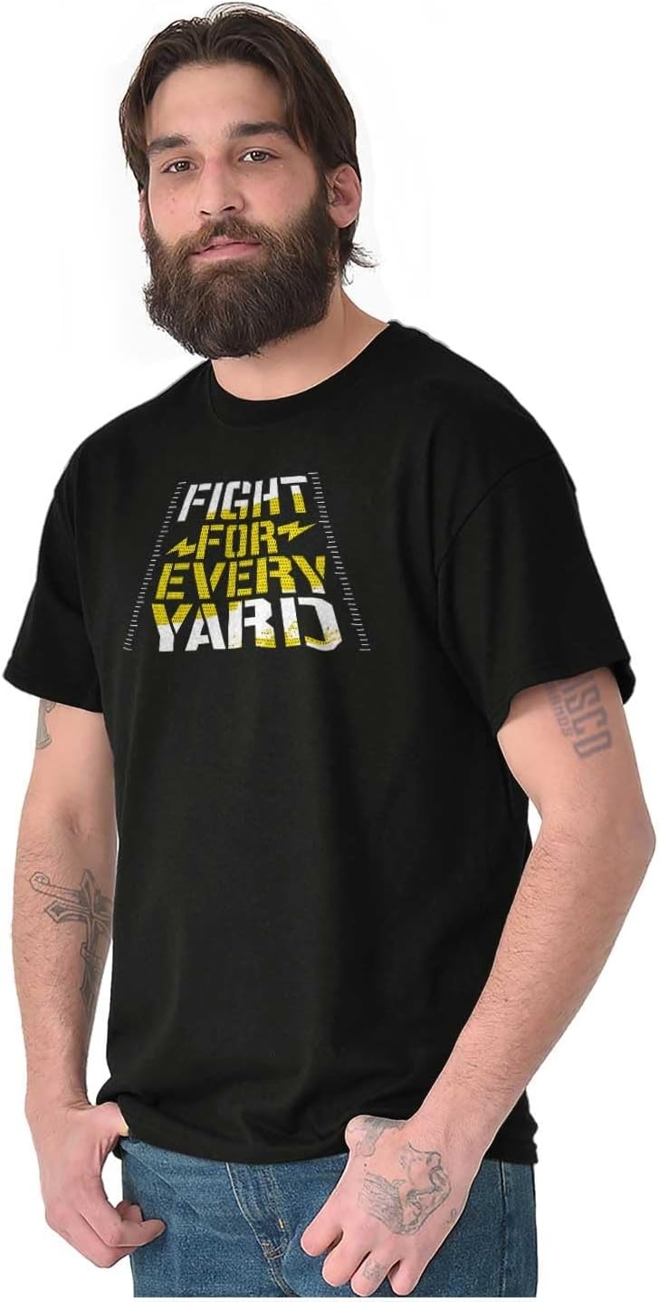 image:imageFootball Fight For Every Yard Line Graphic T Shirt Men or WomenBlack