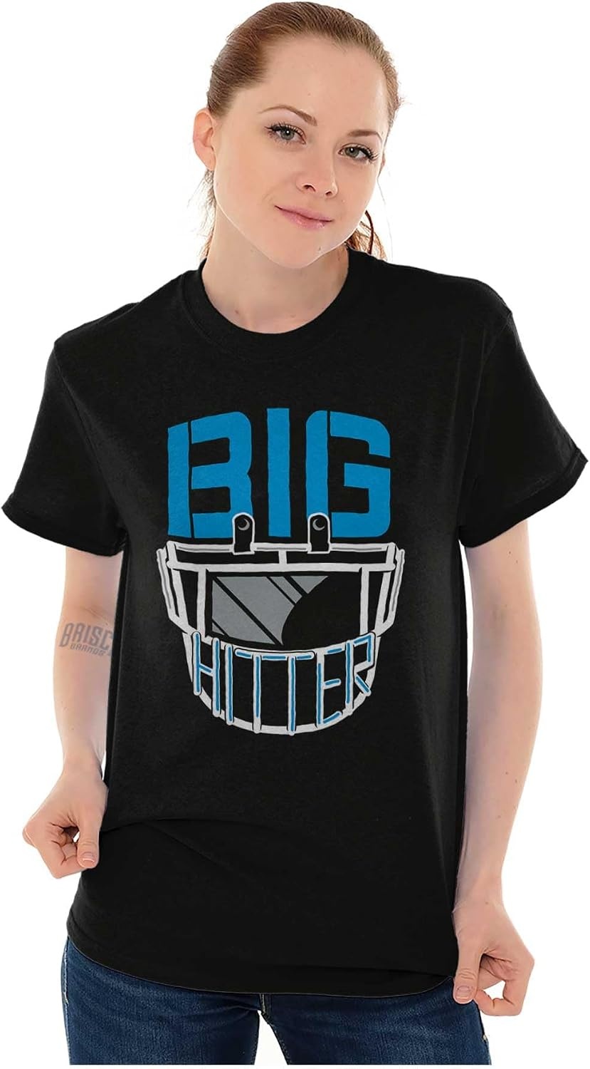 image:imageFootball Helmet Big Hitter Sports Fan Graphic T Shirt Men or WomenBlack